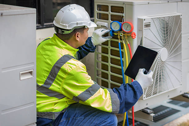 Professional Hvac technician working in Dublin, VA